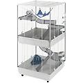 gabbia per piccoli animali furet tower grigio l 80 x p 75 x h 161 cm