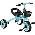 triciclo per bambini da 2-5 anni con cestino e campanello blu