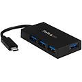 hub usb 3. 2 gen 1 4 porte type-c alimentato 5gbps carica veloce nero