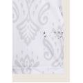 tuta corta floreale in jersey con top a canotta allover ikat white donna extra large