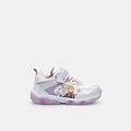 sneaker per bambine con luci argento