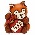 panda rosso buon anno 2023