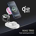 stazione di ricarica wireless mag trio qi2. 2 25w bianco
