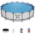 - piscina con struttura rotonda steel pro max 457x107 cm 56488