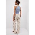 pantalone in lino e viscosa get noticed donna stampa taglia s