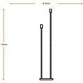 lampada da terra decor stick grigio scuro altezza 146 cm 2 x e27