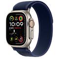 watch ultra 2 gps + cellular 49mm cassa in titanio con blue trail loop s/m (mx4j3ty/a)