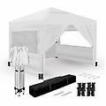 tenda pieghevole 3x3m bianca upf50+ per 10 persone con 4 pareti e borsa