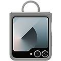 galaxy z flip6 silicone case with ring ef-pf741tjegww gray