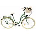 bicicletta donna lila. 28. 160-185 cm. 1 velocità. verde