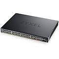 switch 48 porte gigabit 2x10g rame 4xsfp+ l3 poe+ 960w rack qos