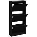 - scarpiera nera 60x21x125 5 cm in legno multistrato