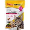 feline 24 x 100 g alimento umido per gatti tonno con aloe