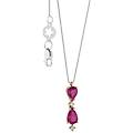 collana diamante rubino gioiello gocce di stella caratura 0 02 glb 1607
