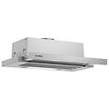 dft63ac50 cappa a schermo piatto serie 4 argento con maniglia tasti a corsa corta 60 cm
