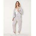 pantalone tuta da donna con tencel modal easy living / grigio perla / s grigio perla