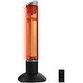 stufa elettrica da esterno alogena readywarm 1000 power tower 1000w ip55 con telecomando
