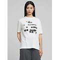 t-shirt in cotone con scritte