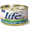 life pet care natural cat lattina multipack 24x85g tonno con pesce azzurro