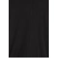 felpa interlock collo alto e zip con stampa sulla manica nero donna extra small