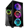- case observatory rgb midi-tower e-atx / atx / micro-atx / mini-itx 1 porte usb 3. 0 colore nero