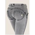 jeggings push up wr. up vita bassa superskinny light grey-seams black donna large