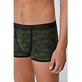 boxer in cotone stampato bordi a contrasto con logo uomo nero tamaño m