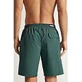 costume boxer mare tinta unita modello lungo uomo verde taglia s