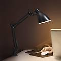 lampada con morsetto office line desk pear clip nera e27