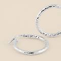 orecchini a cerchio toujours oro bianco collezione toujours oro bianco