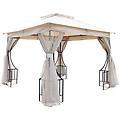 - gazebo 3x3 mt da giardino in acciaio con copertura in poliestere idrorepellente diamond