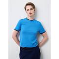 - maglia a maniche corte in misto lana blu regular fit donna blu chiaro taglia xs