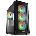Sharkoon Case Tg6m Rgb Tower Tempered Glass Nero
