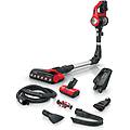 bcs711pet scopa elettrica batteria secco senza sacchetto 0 3 l nero rosso 3 ah