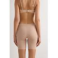 pantaloncino senza cuciture in cotone taglio vivo donna naturale taglia m