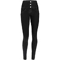 jeggings push up wr. up superskinny vita alta con bottoni black indigo+ y. seams donna xxs
