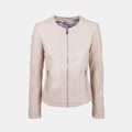 giacca biker da donna rosa