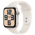 smartwatch watch se gps 44mm aluminio stellar light oro m/l 32gb oled