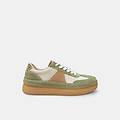 sneaker in suede da donna verde