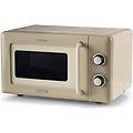 forno a microonde vintage 800w 20l beige