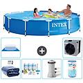 - piscina fuori terra in giro 366x76 cm blu include accessori coordinati a1563