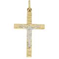 croce uomo oro giallo bianco gl100580