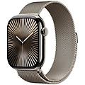 smartwatch watch series 10 gps + cellular 64gb oled titanio milanese s/m waterproof