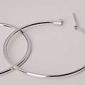orecchini a cerchio silver collection argento rodiato collezione silver collection bianco