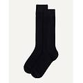 calze lunghe basic con cashmere / nero / tu nero