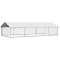- gabbia per cani da esterno con tetto 600x300x150 cm