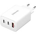 power adapter w65acc alimentatore usb con 1 usb-a e 2 porte usb-c tecnologia gan a risparmio