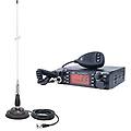 pacchettoradio cb escort hp 9001 pro asq regolabile am-fm 12v 4w + cb antenna ml100 26-30mhz 250w