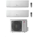 climatizzatore dual split vivair uni comfort 9+9 btu con 19-050 mc2no r-32 classe a++