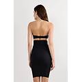 sottoveste modellante in microfibra senza cuciture donna nero taglia s